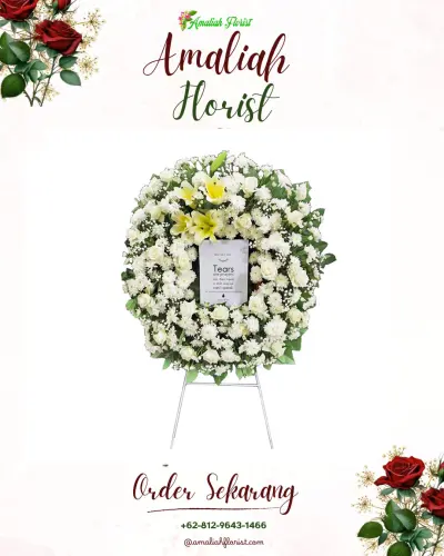 Krans Bunga Duka Cita di Kejaksan